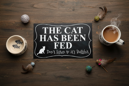 Cat Has Been Fed - Gift Flat Lay