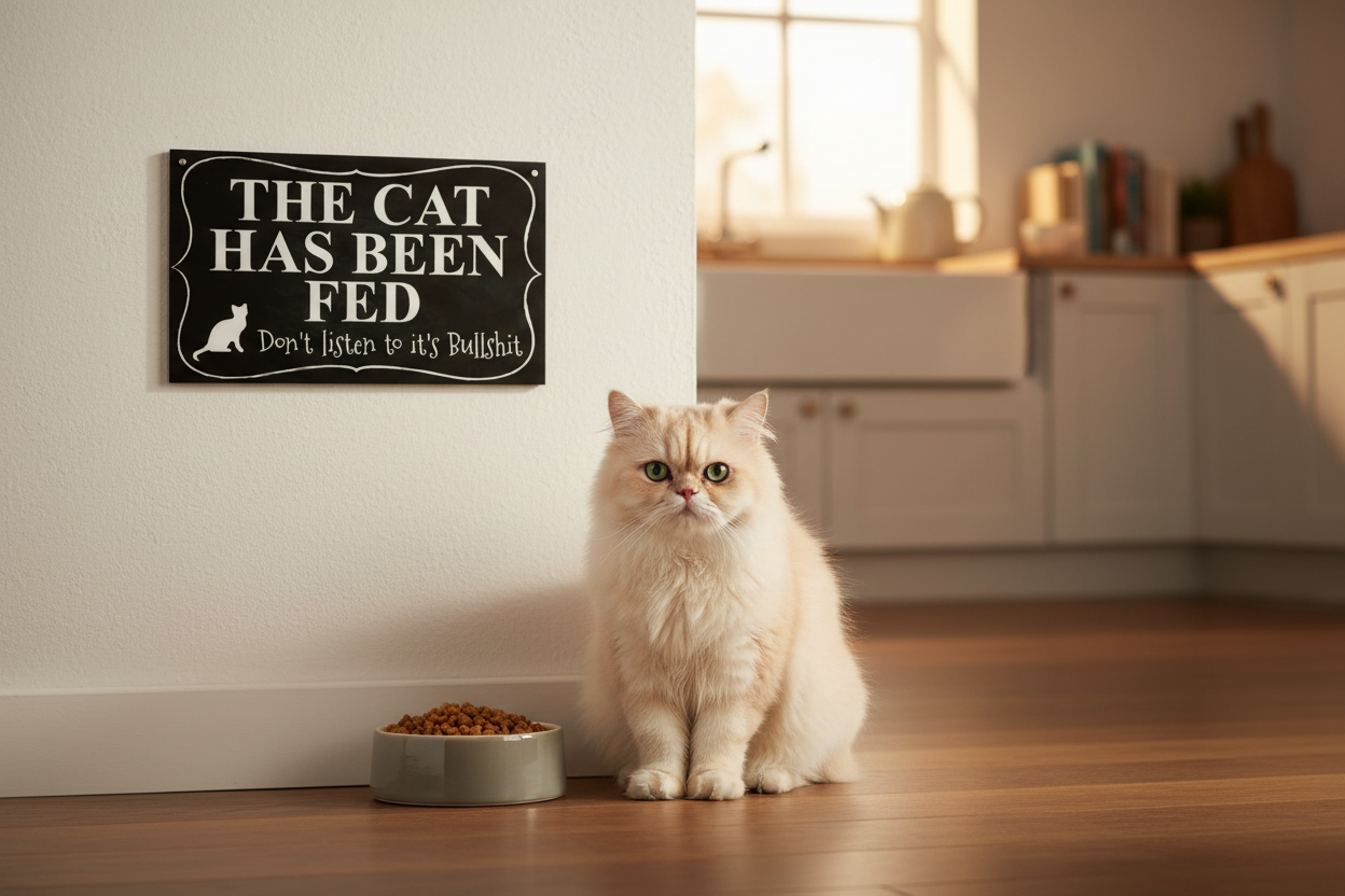 Cat Has Been Fed - Kitchen