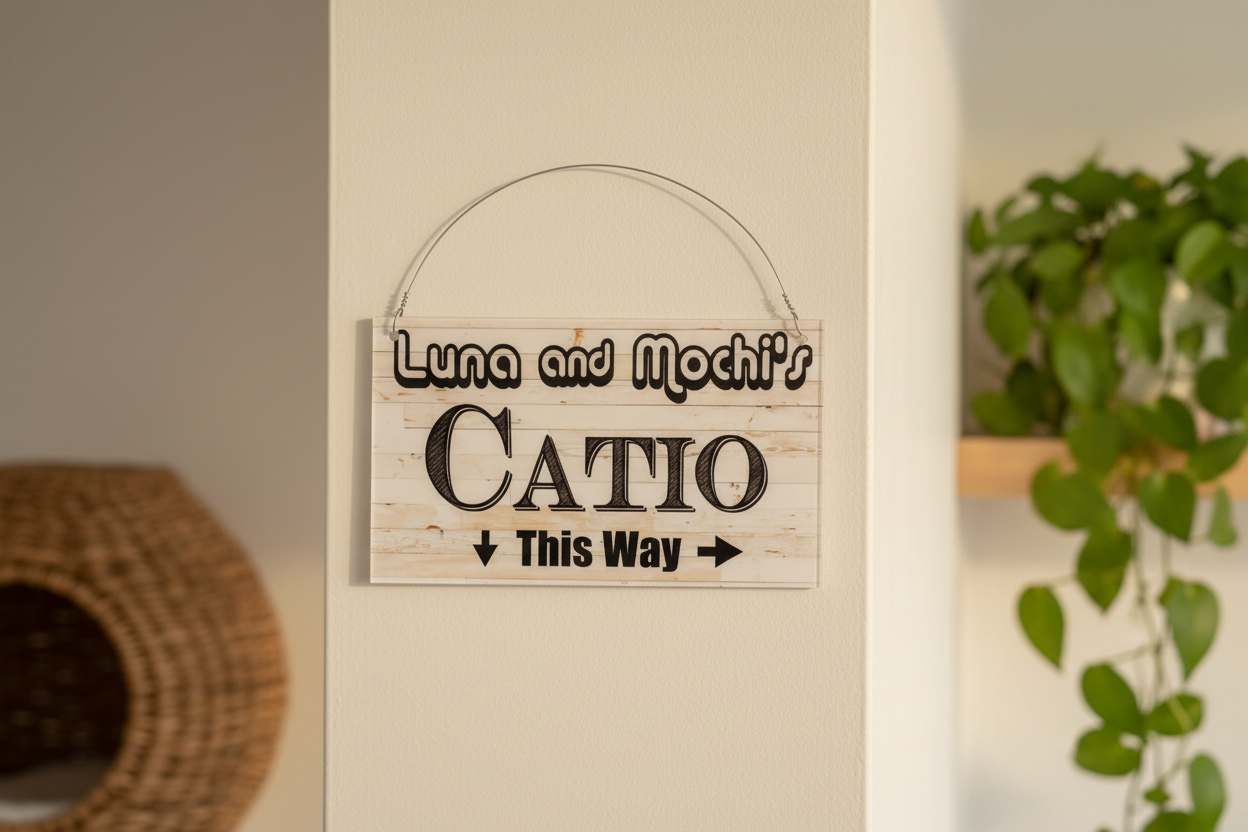 Catio Sign Indoor