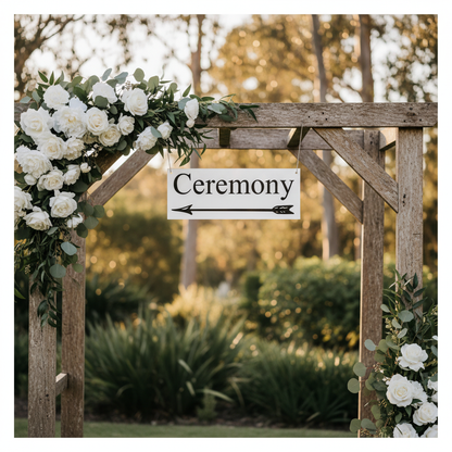 Ceremony wedding sign