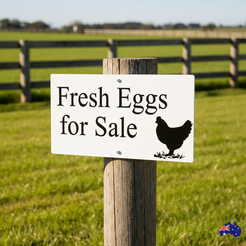 Chicken Sign Roadside