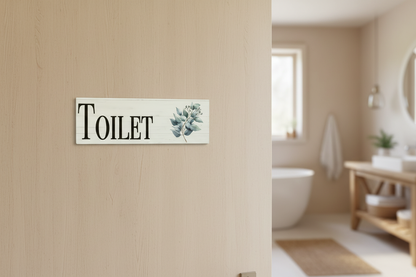 Close-up Eucalyptus Toilet sign lifestyle image