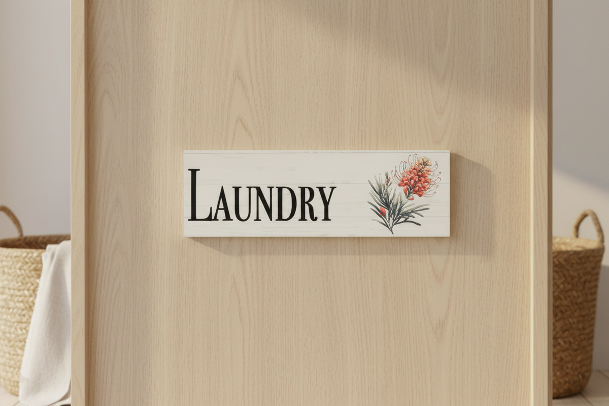 Corrected Grevillea Laundry sign lifestyle image