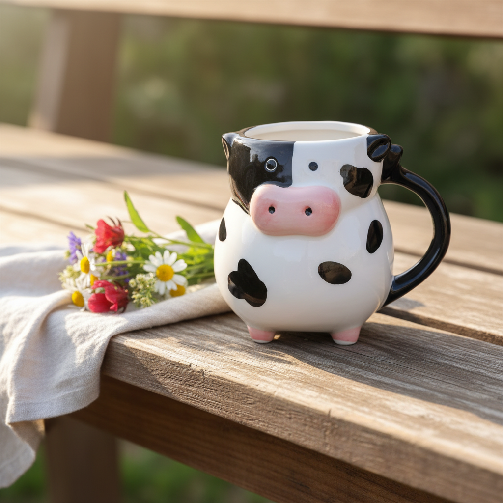 Cow Mug Wildflowers