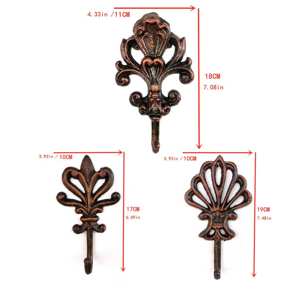 Hook Cast Iron Flower Scroll Crown - The Renmy Store Homewares & Gifts 