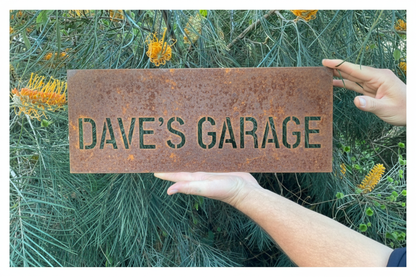 Dave's Garage sign