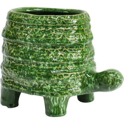 Turtle Plant Pot Planter Garden Green - The Renmy Store Homewares & Gifts 