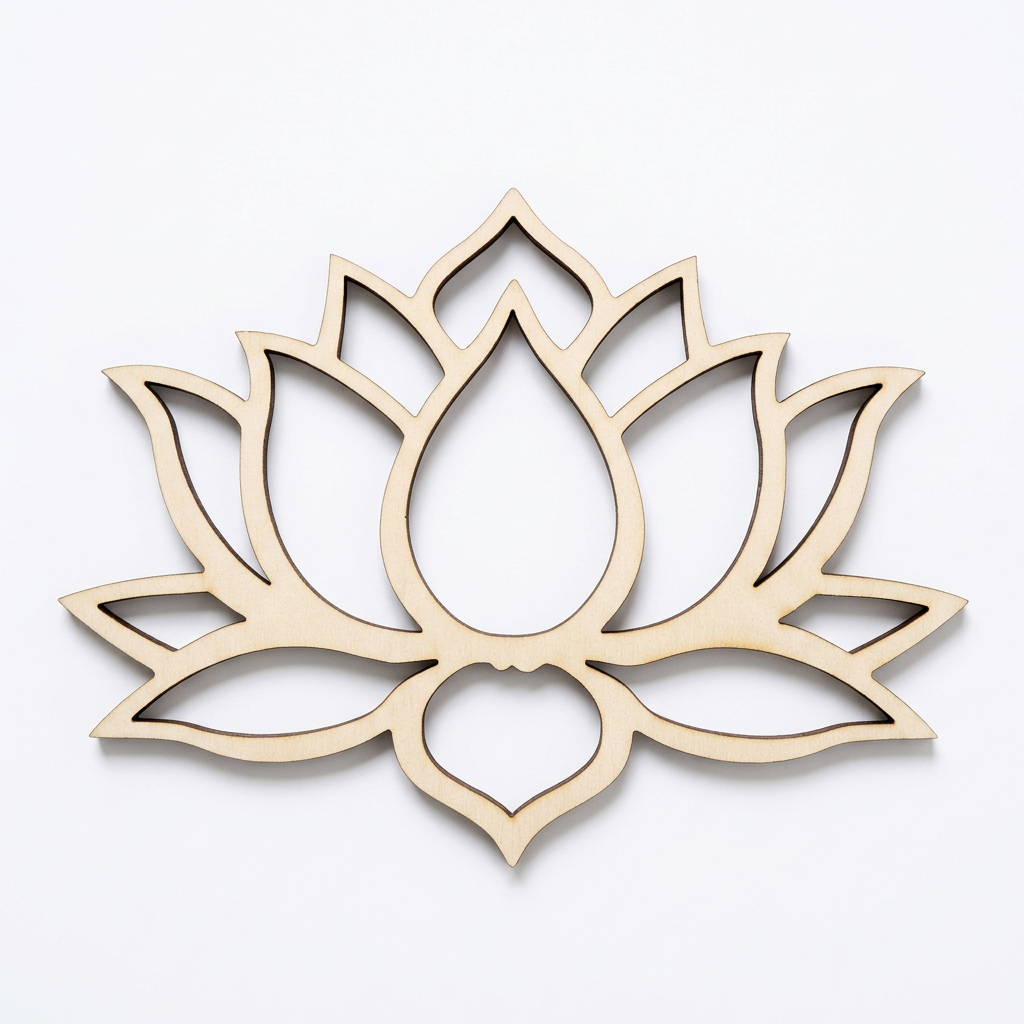 Detailed openwork MDF lotus matching your reference