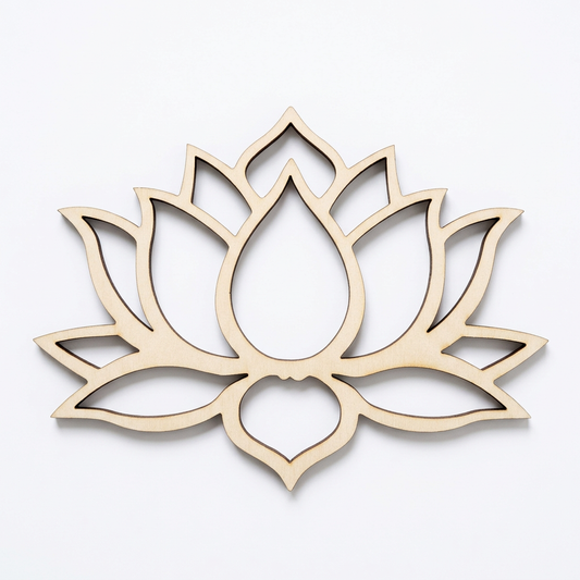 Detailed openwork MDF lotus matching your reference