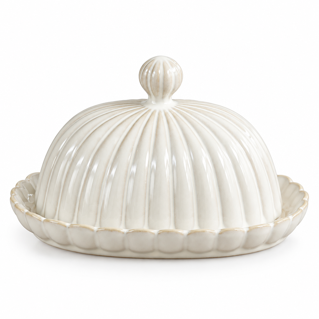 Dish and lid, no pedestal