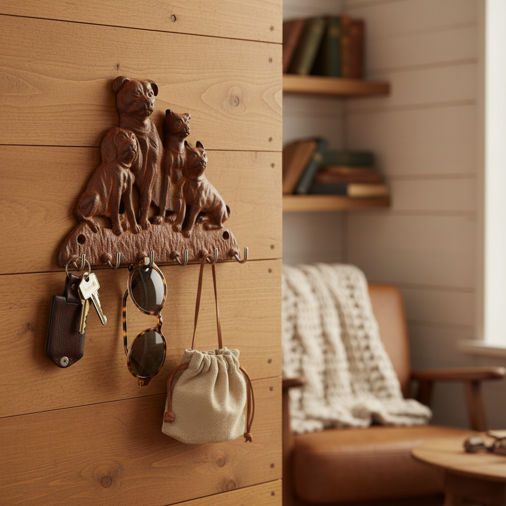 Dog Key Rack Country Home