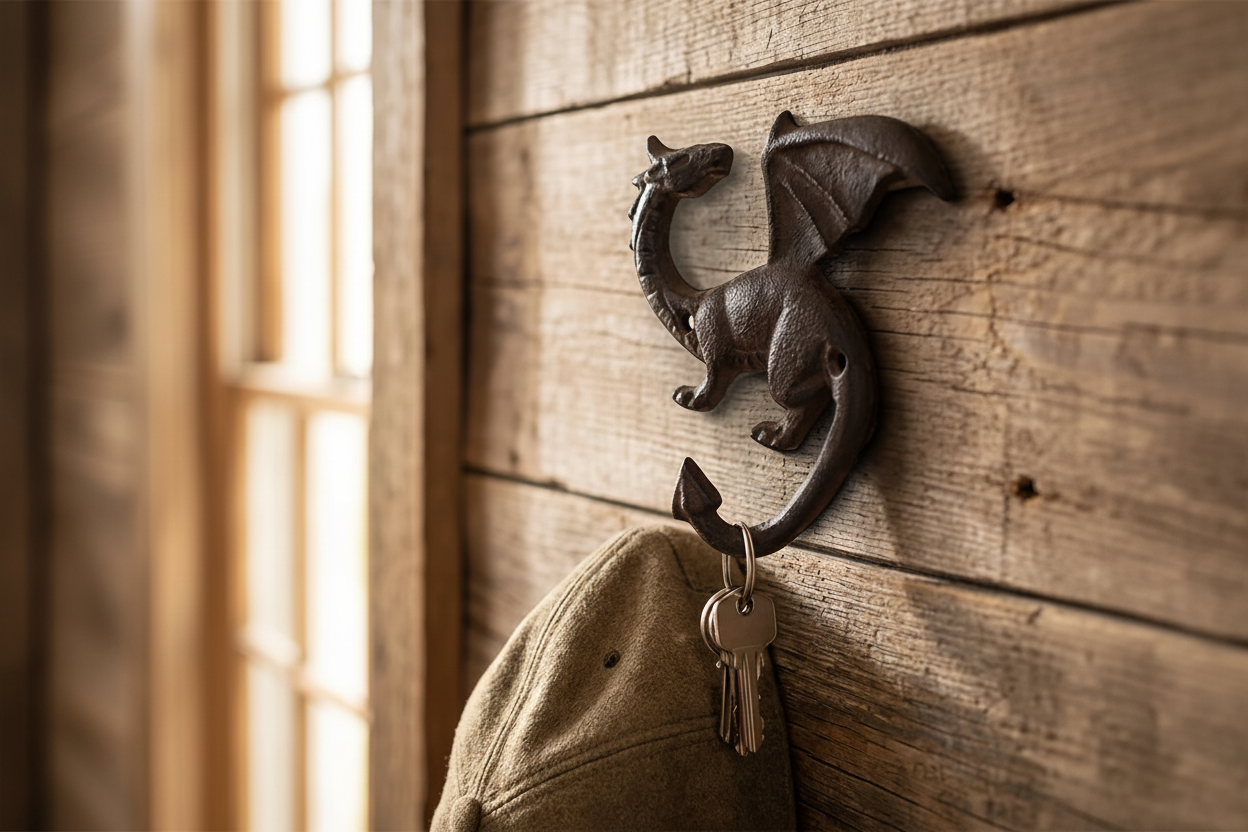 Dragon Hook — Rustic Timber