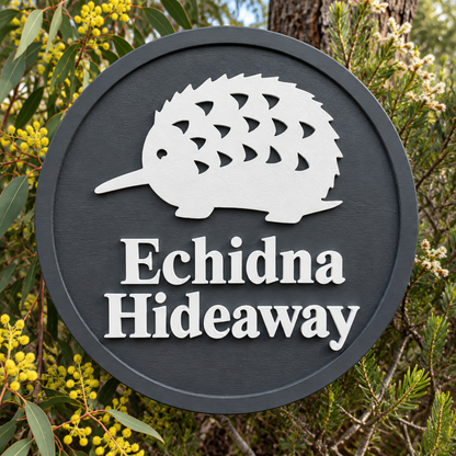 Echidna Hideaway sign preview