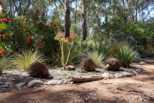 Metal Echidna Garden Ornament - Handcrafted Australian Decor