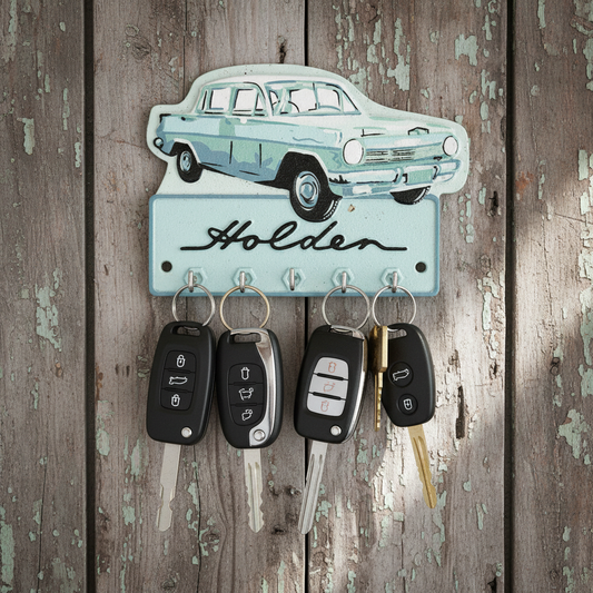 EH Holden Key Hook Rack Vintage Cast Iron 22cm