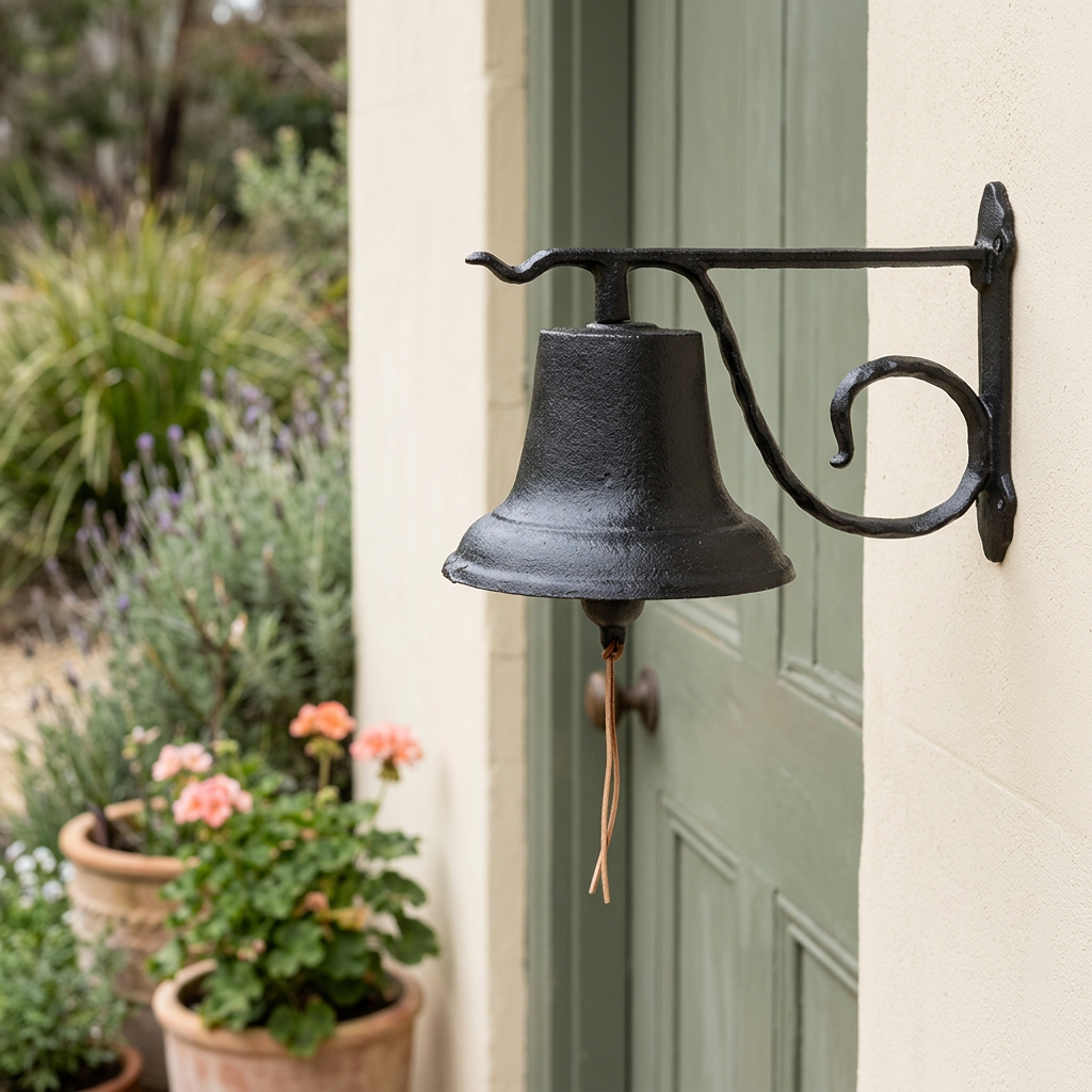 Entrance bell at an Australian country cottage