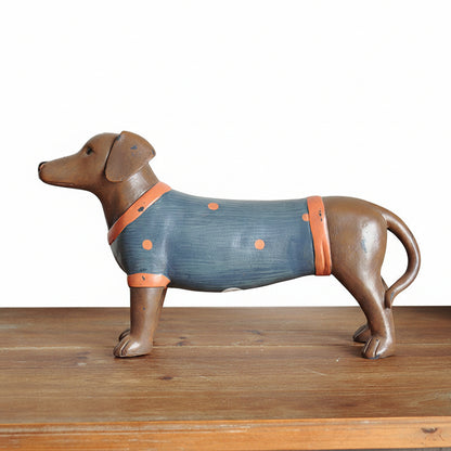 Dachshund Sausage Dog Resin Ornament | Funky Jumper Home Garden Decor