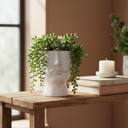 Face pot shelf