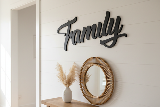 Family Script Black