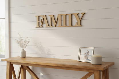 Family Word Sign Lifestyle