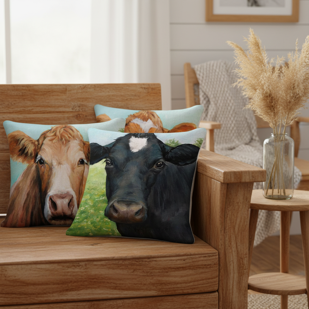 Farm Animal Cushion Lifestyle