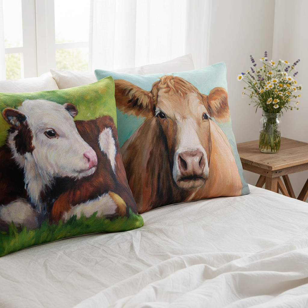 Farm Cushions Bedroom