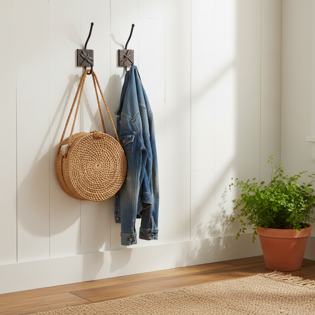 Farmhouse Hallway - Basket & Jacket