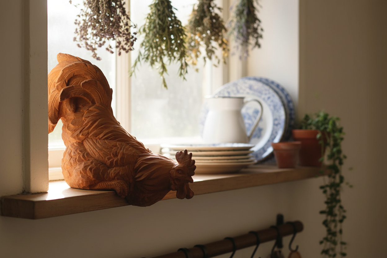 Farmhouse Windowsill Hang Over