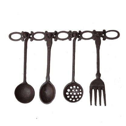 Utensil Kitchen Cast Iron Accessories Wall Set Rustic - The Renmy Store Homewares & Gifts 