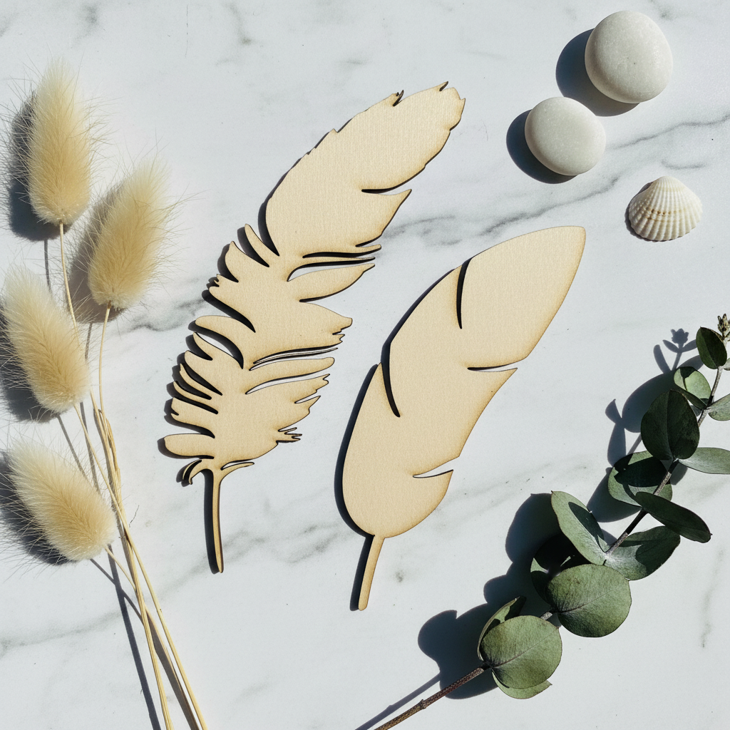 Feather Flat Lay