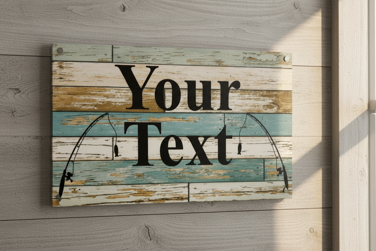Fishing Sign Your Text Hero Shot
