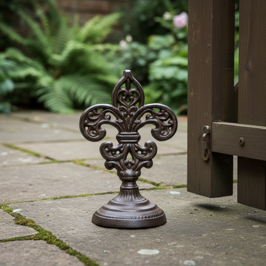 Fleur De Lis Door Stop - Outdoor