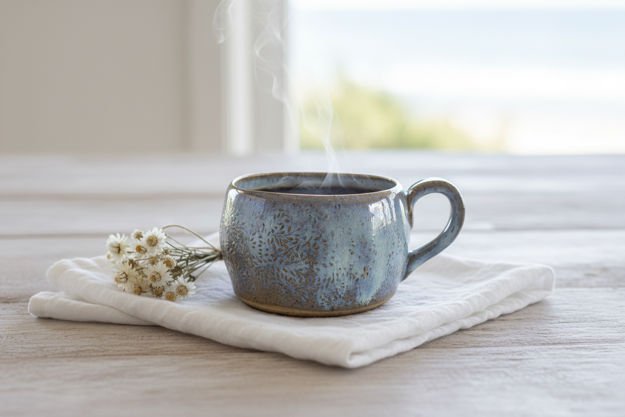 Floral Leaf Mug Lifestyle 2
