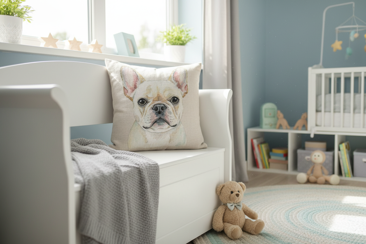 French Bulldog Cushion Lifestyle