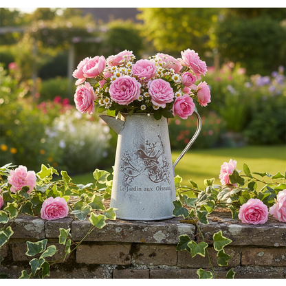 French Pitcher Vase Garden Wall