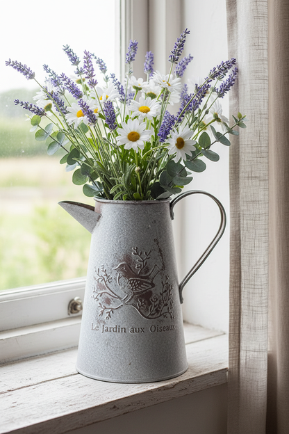 French Pitcher Vase Windowsill Portrait