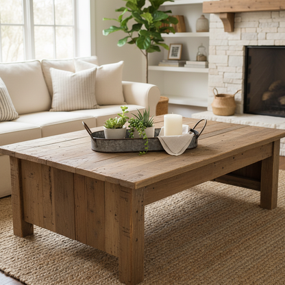 Galvanised Oval Tray — Coffee Table