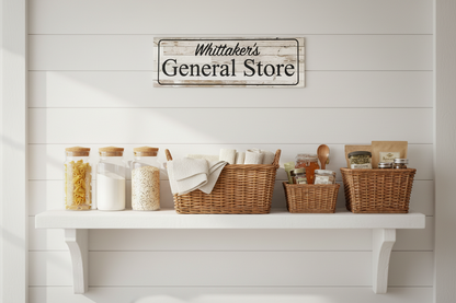 General Store Sign — Kitchen Wall