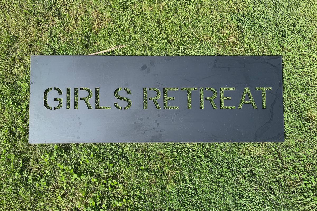 Girls Retreat sign