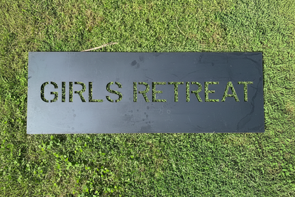 Girls Retreat sign