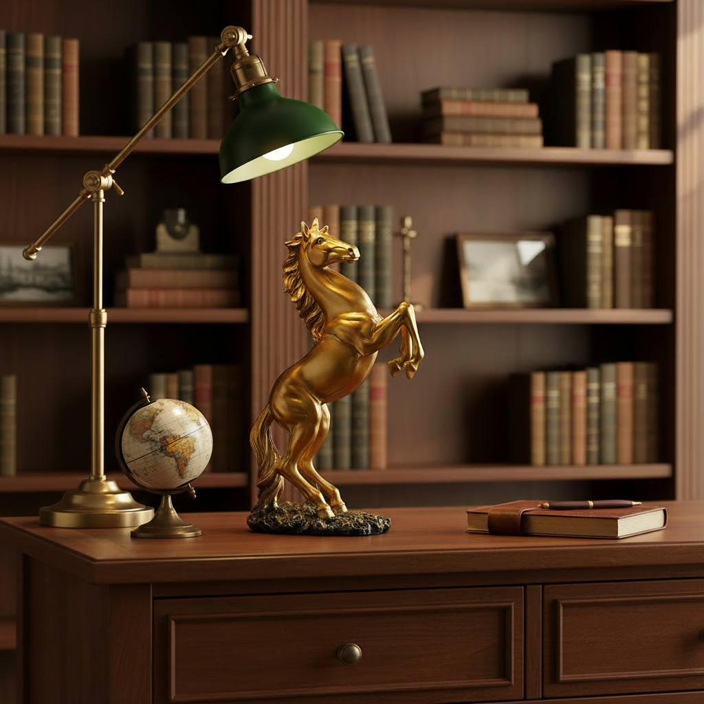 Gold Horse Luxury Living Room