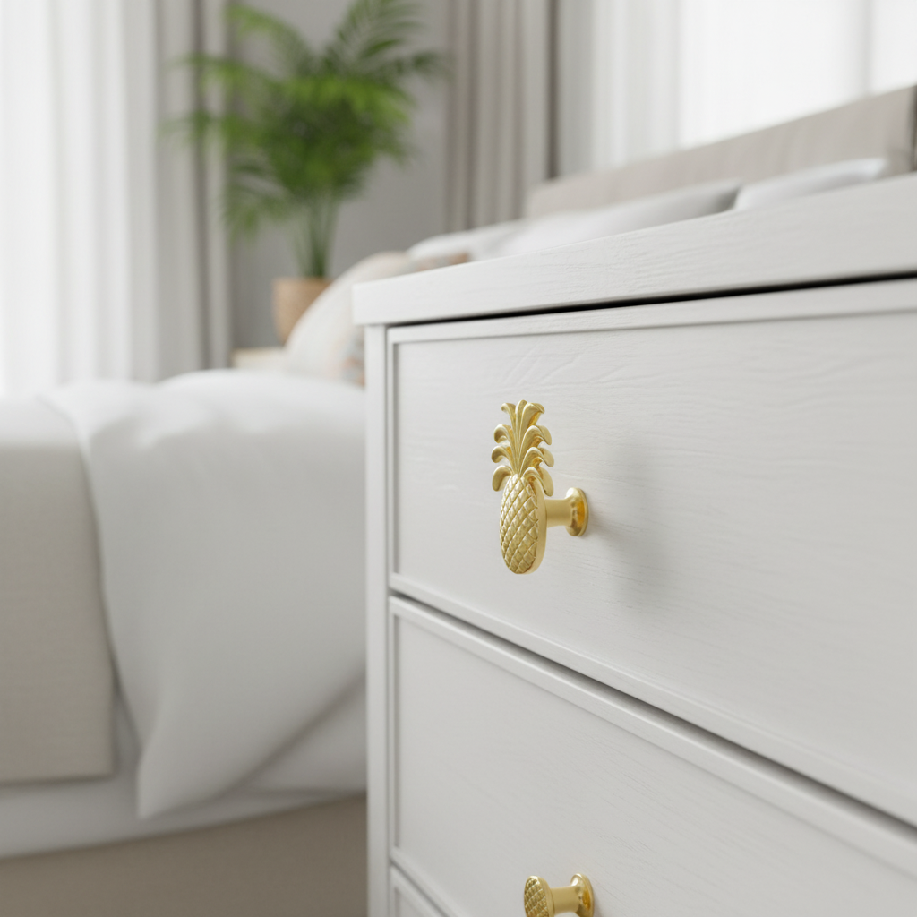 Gold Pineapple Cabinet Knob Lifestyle