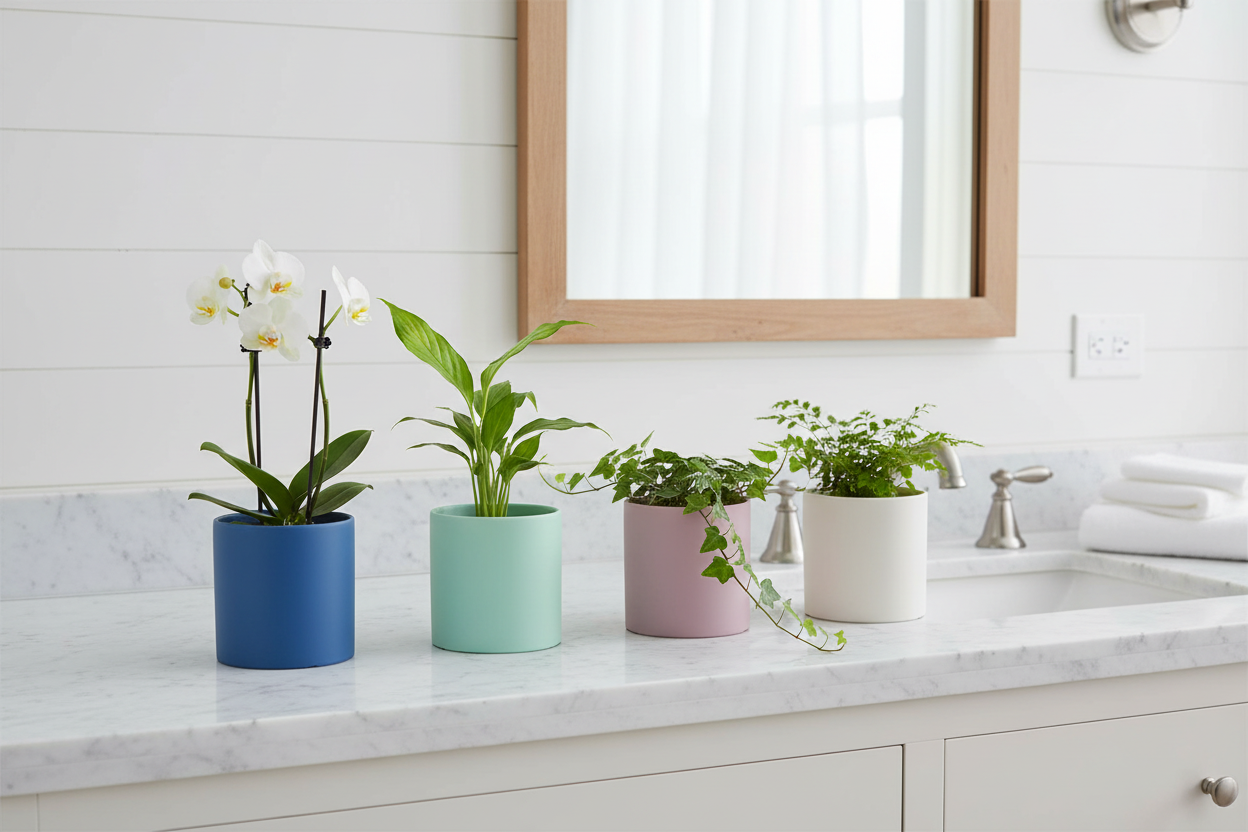 Hamptons Bathroom - No Tray Pots