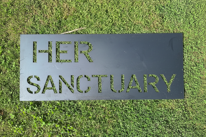 Her Sanctuary sign
