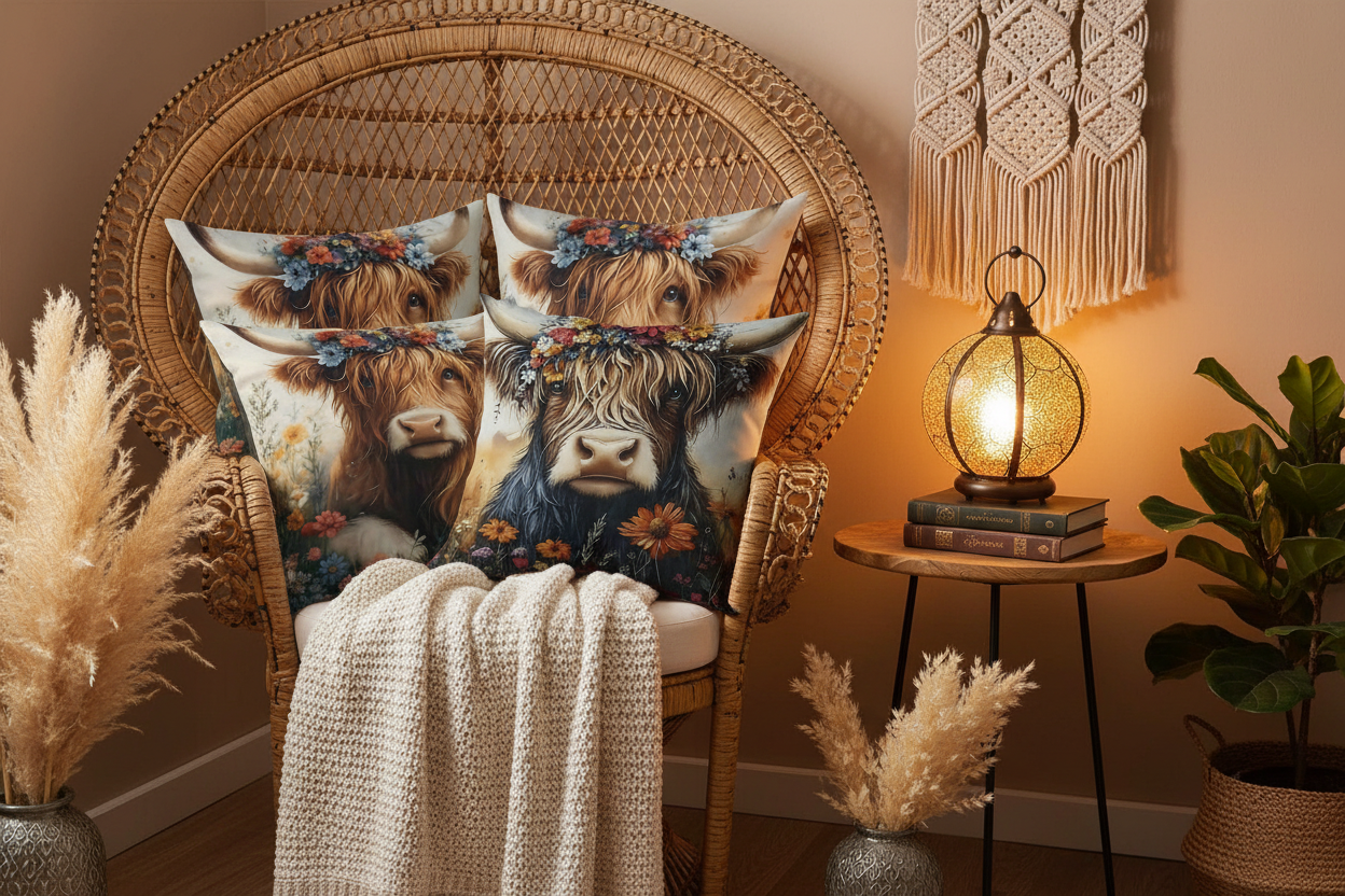 Highland Cow - Reading Nook