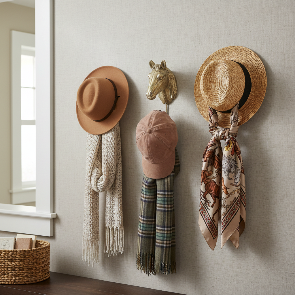 Horse Gold Hook Set of 3 - Mudroom