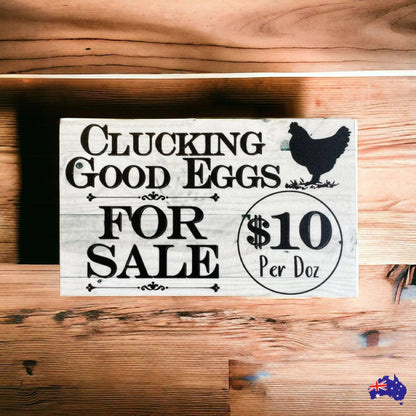 Chicken Eggs For Sale Farm Stall Custom Sign - The Renmy Store Homewares & Gifts