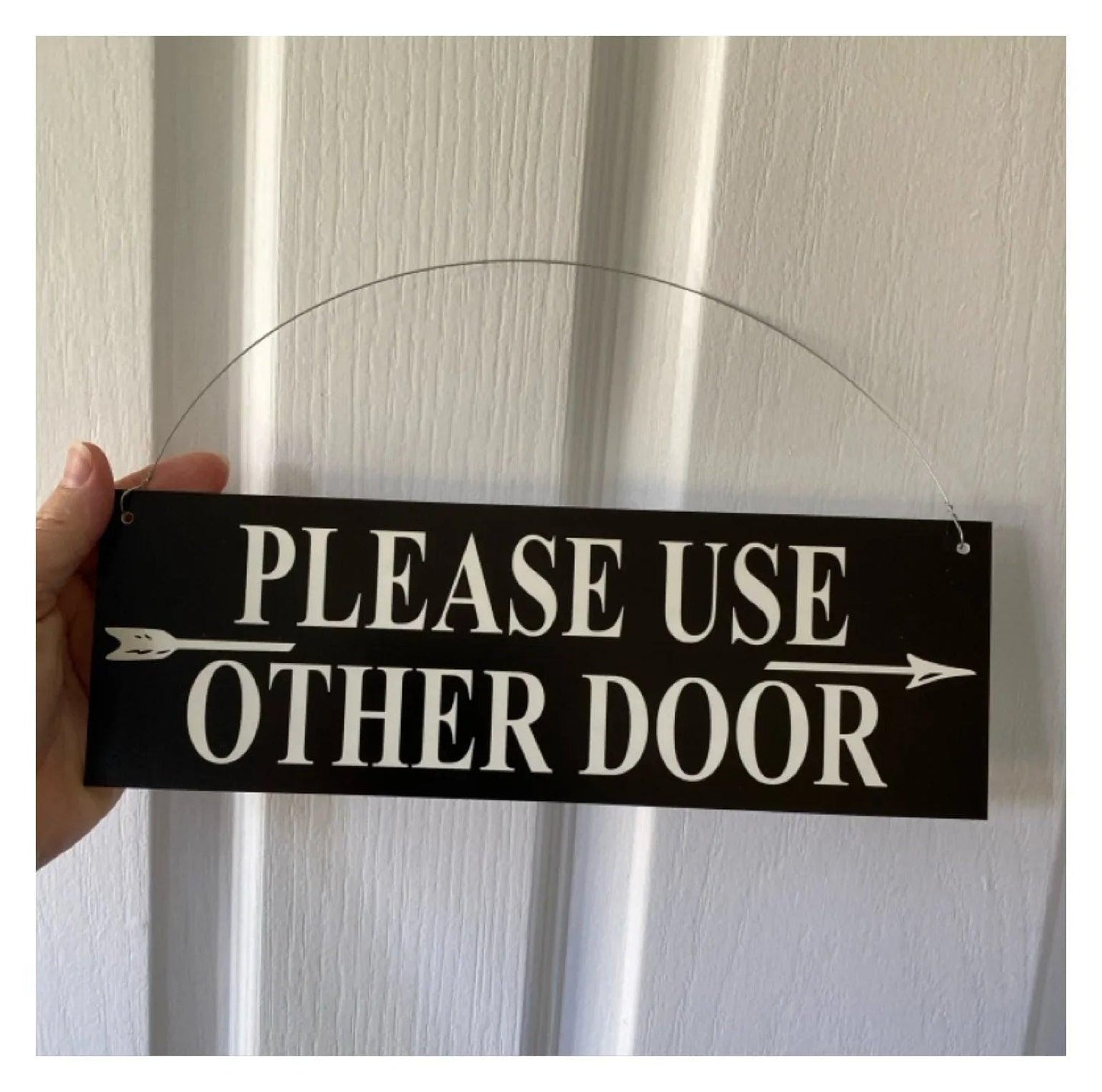 Custom Personalised Arrow Black Property Direction Sign