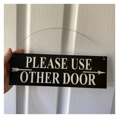 Custom Personalised Arrow Black Property Direction Sign