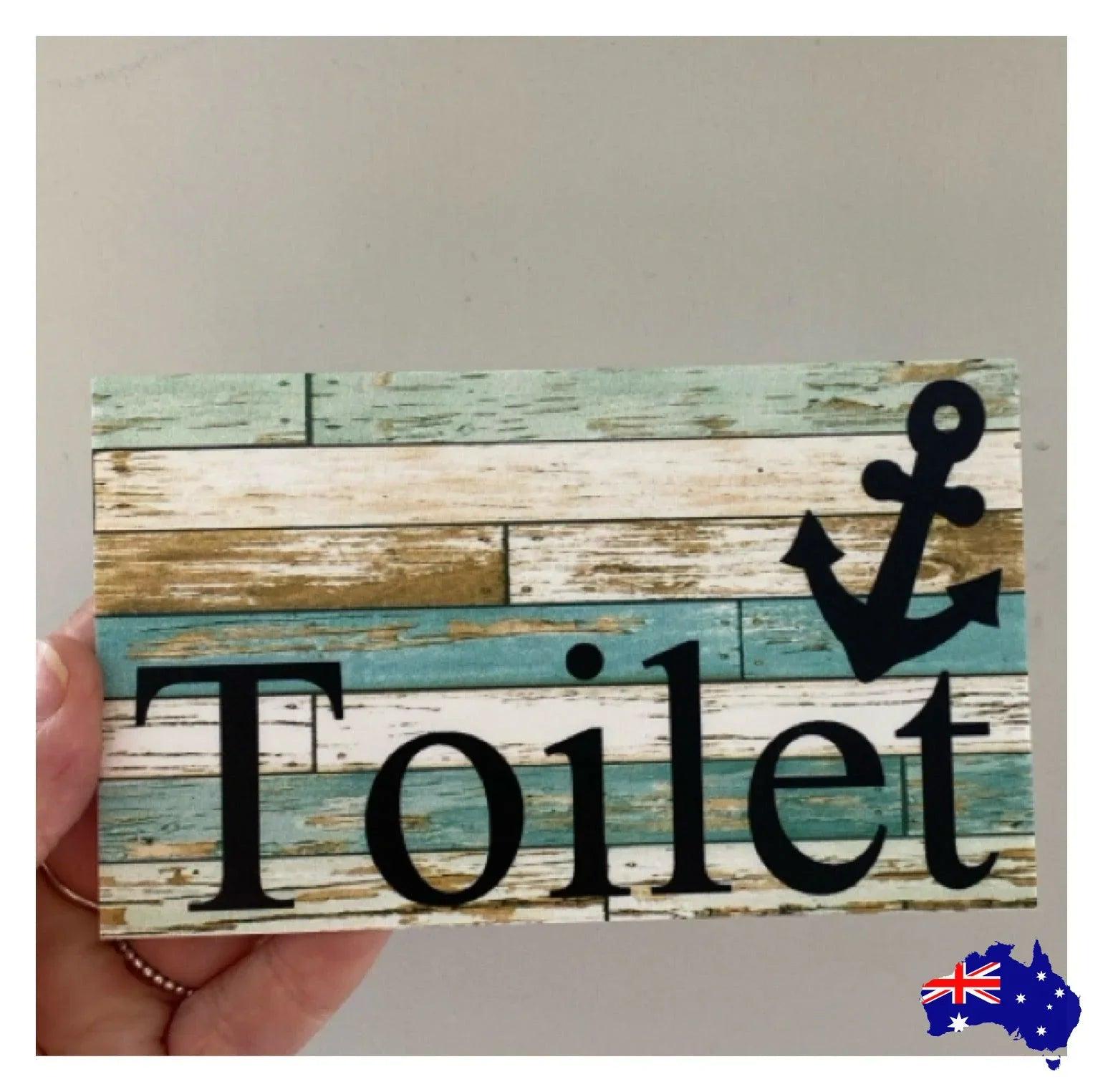 Anchor Nautical Blue Boat Custom Personalised Sign - The Renmy Store Homewares & Gifts